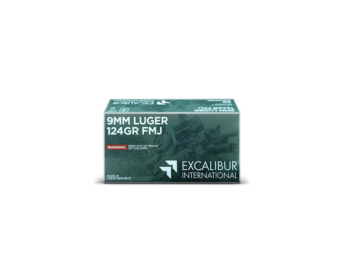 9MM 9X19 124GR FMJ LUGER AMMUNITION